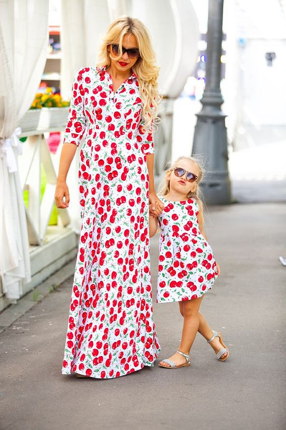 cherry motif summer dresses