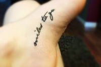 10 phrase foot tattoo