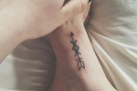 14 arrow foot tattoo