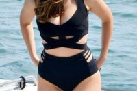 19 bandage cutout one-piece for a curvy girl
