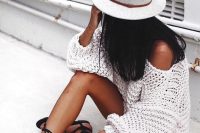19 knit and lace up sandals