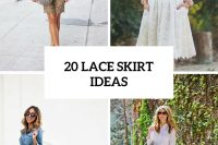 20 Elegant Lace Skirt Ideas For This Season