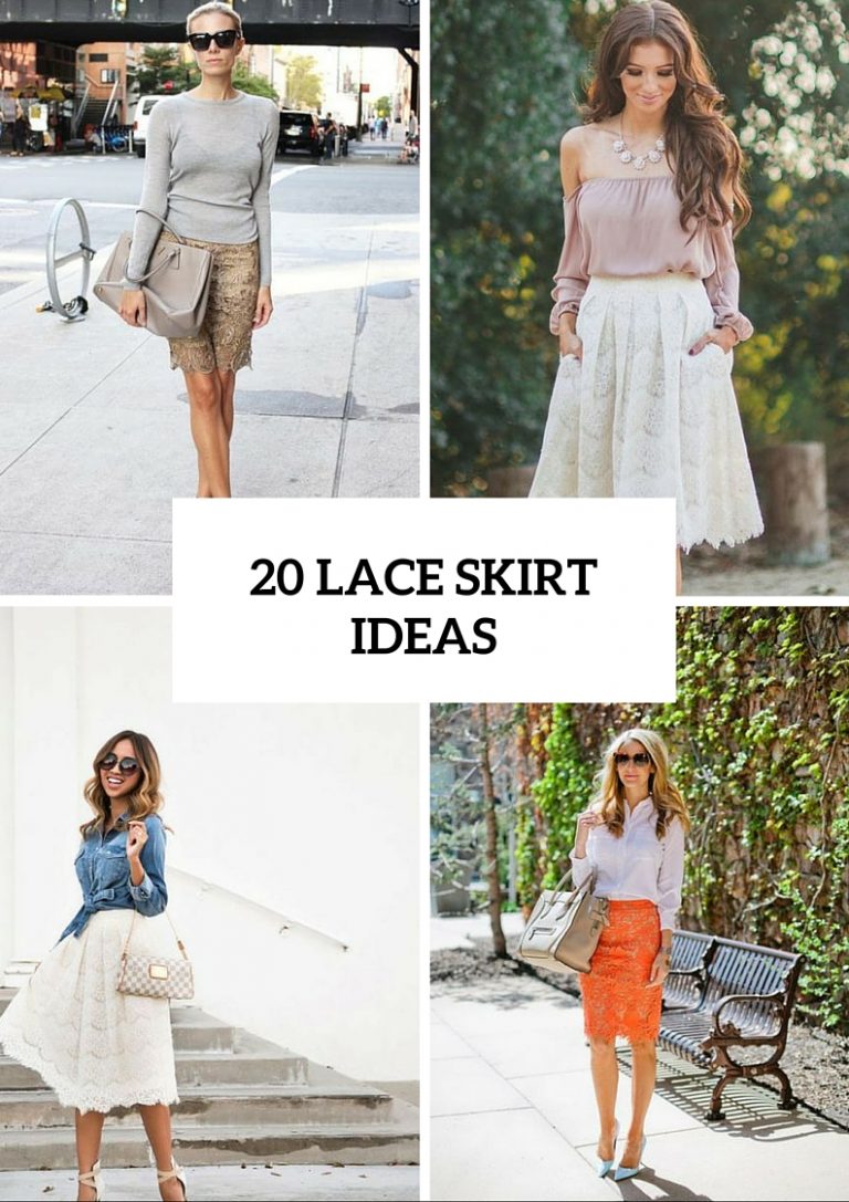 Picture Of Elegant Lace Skirt Ideas For This Season