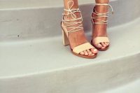 20 lace up heel sandals