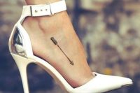 24 small arrow foot tattoo