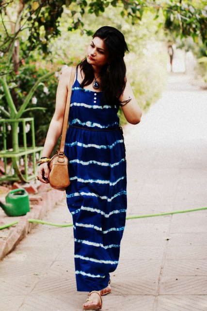 Comfy maxi tie dye dress for summer days