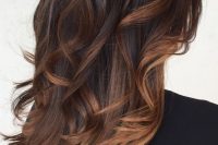 brown and caramel balayage ombre