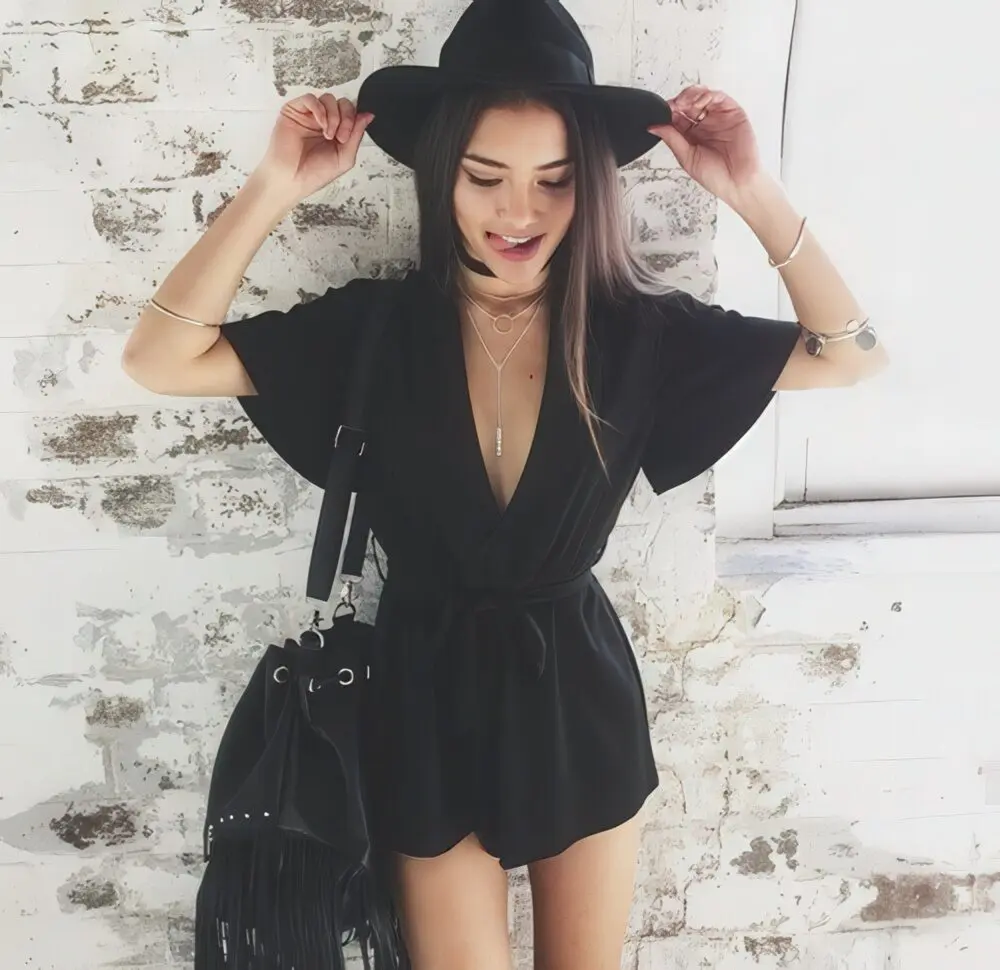 all black summer outfits