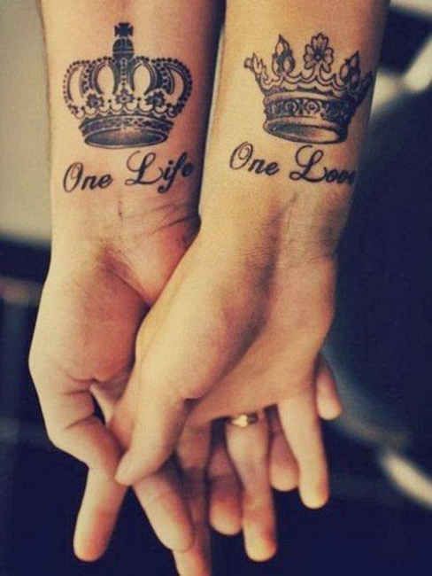 matching couple tattoos on wrists