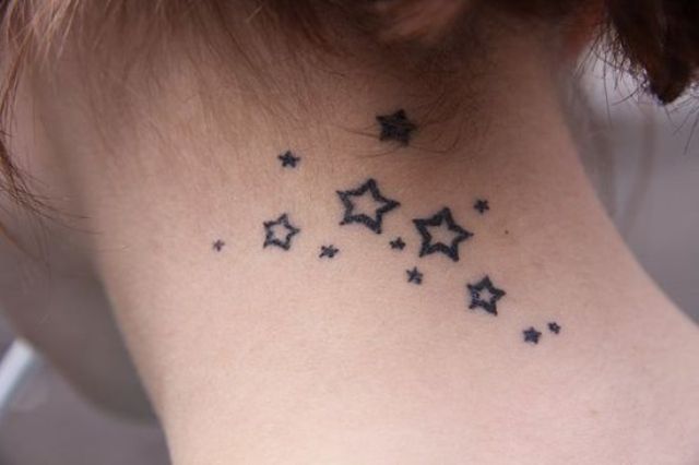 star neck tattoo