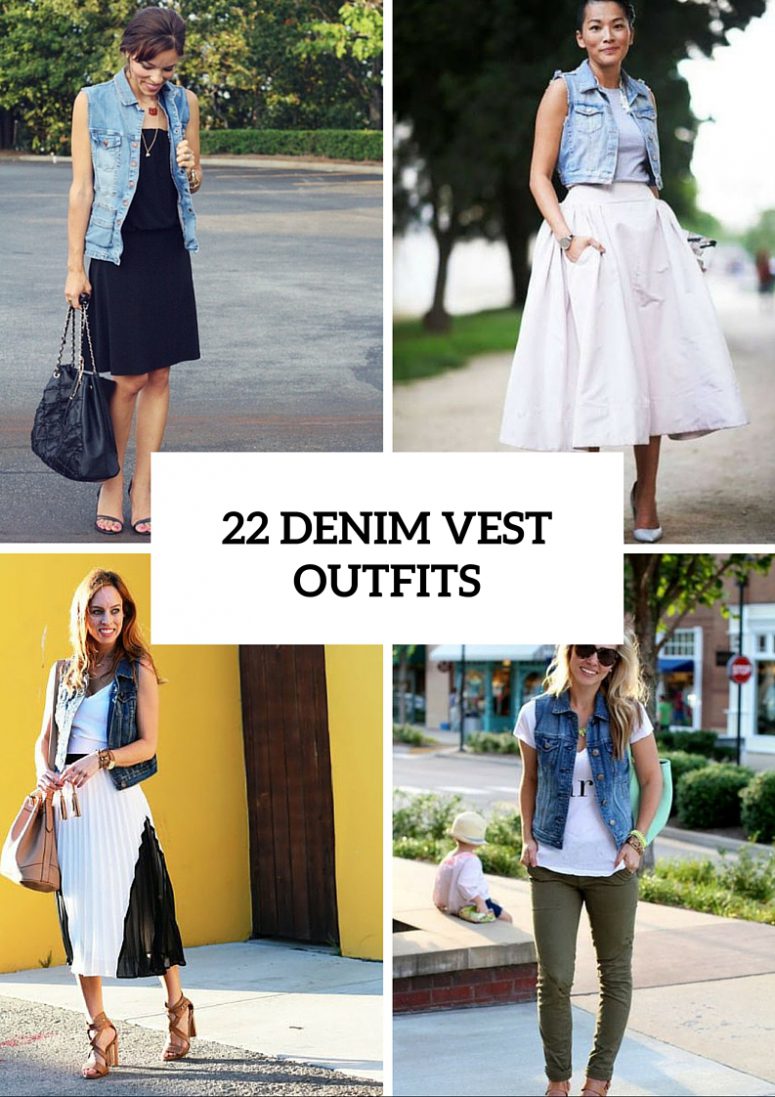 22 Awesome Outfits With Denim Vests To Try This Summer