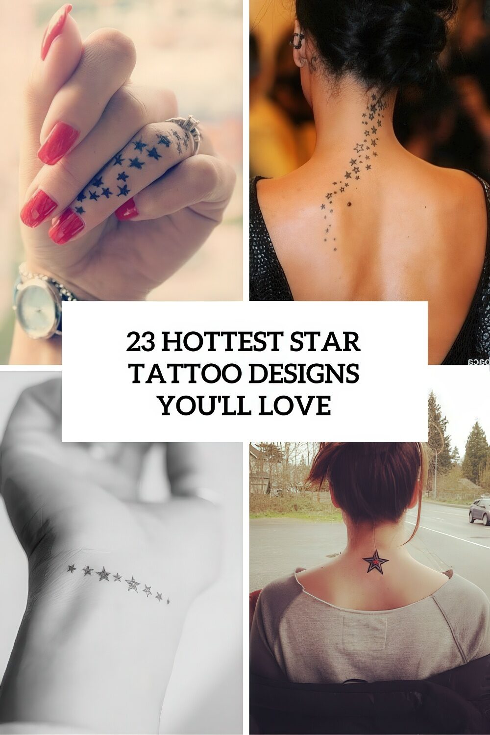 30 Hottest Star Tattoo Designs  Pretty Designs