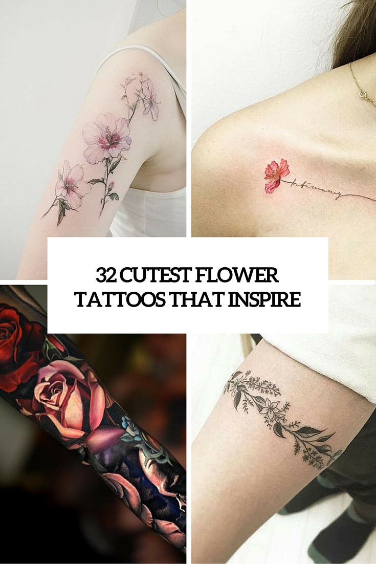 32 Cutest Flower Tattoo Designs For Girls That Inspire