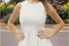 Feminine outfit with skater dress