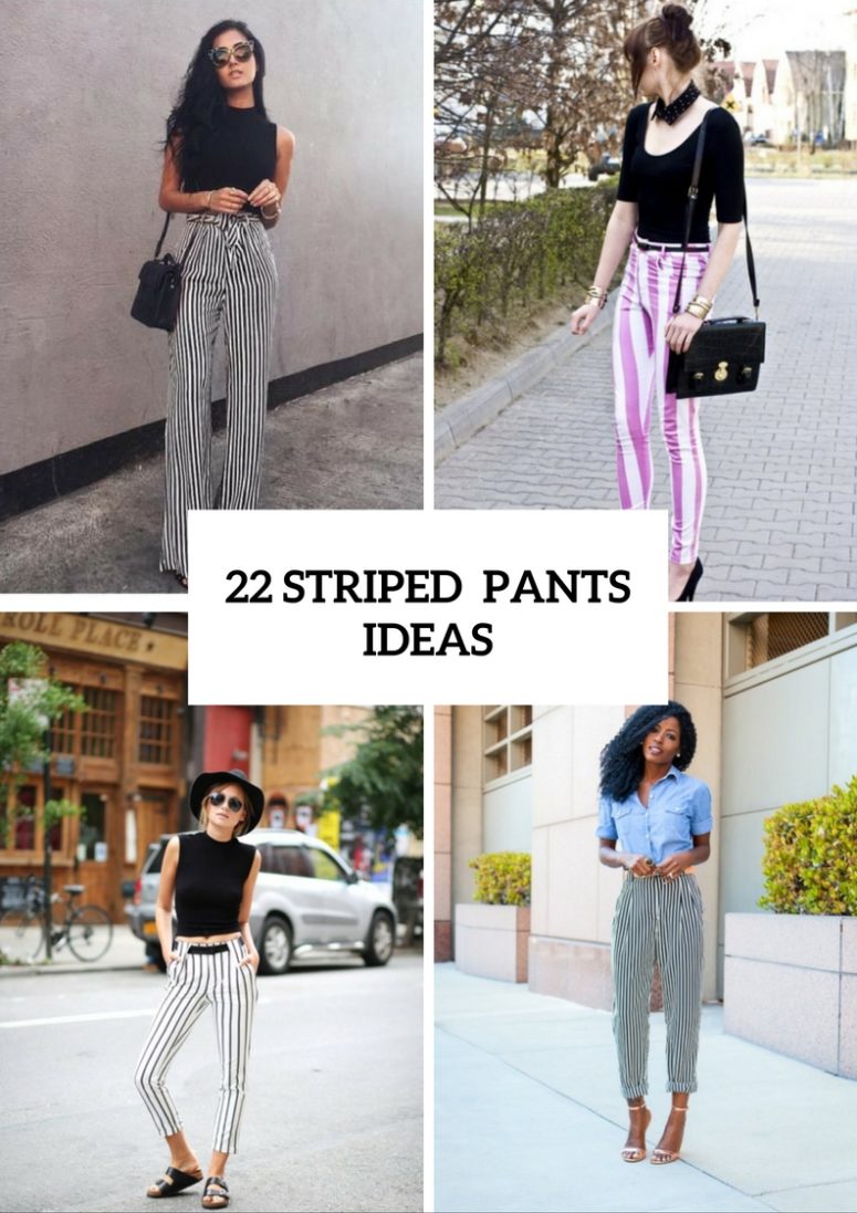 Comfy Outfits With Striped Pants To Try