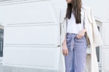 Striped pants outfit