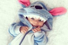 02 Stitch costume for the smallest children is a comfy and cute idea