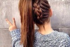 10 braided ponytail is amazing for everyday wear