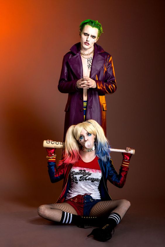 Joker and Harley Quinn couple look