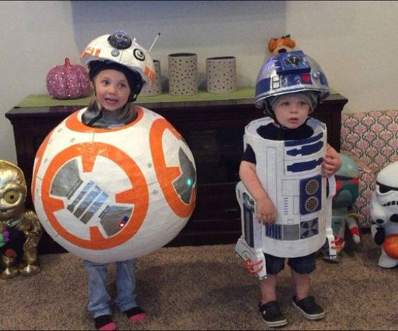 Star Wars inspired costumes fit both girls and boys