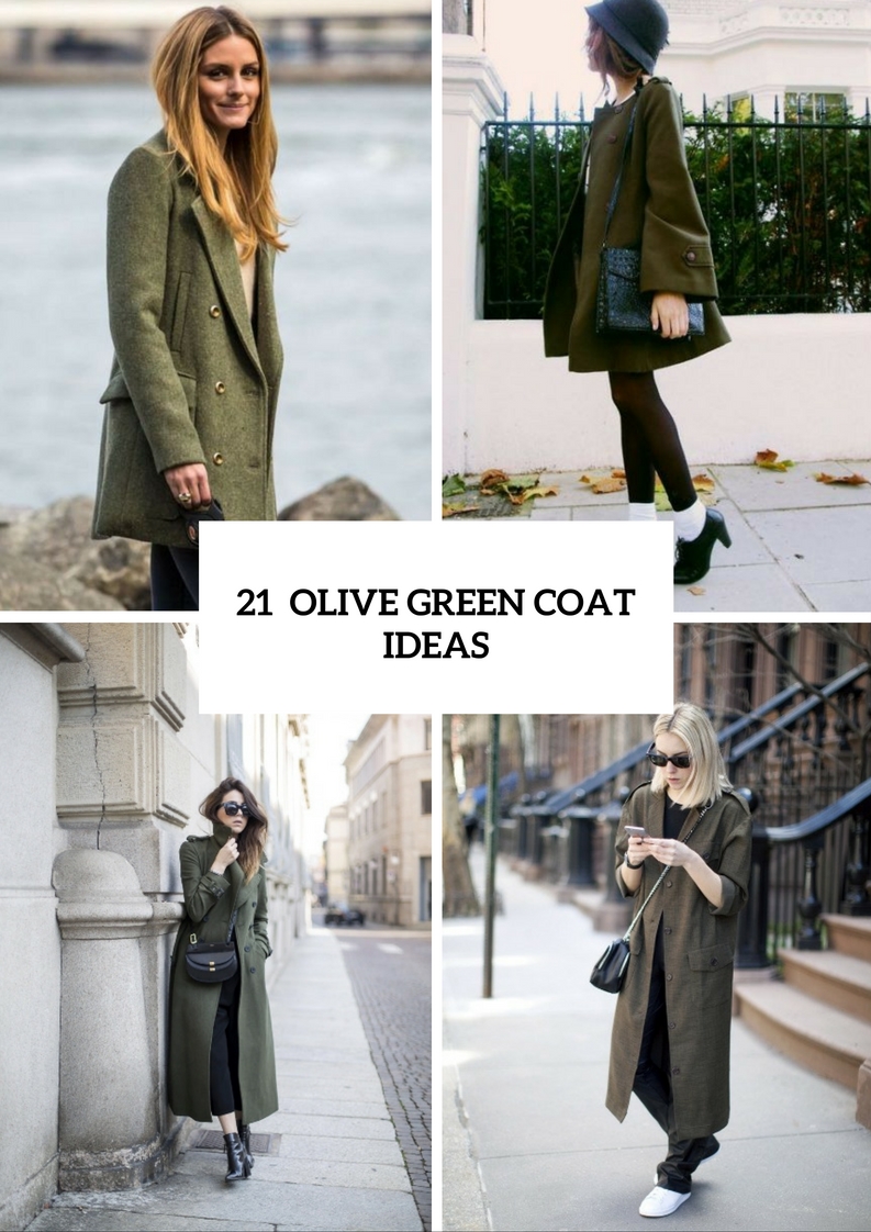 Charming Olive Green Coat Ideas For This Fall