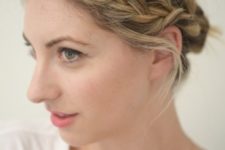 21 fuss free side braid updo is easy to make in the morning