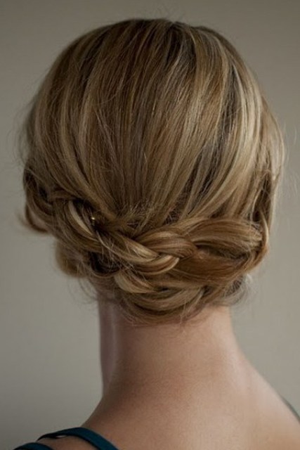 make a double braid for a cool updo