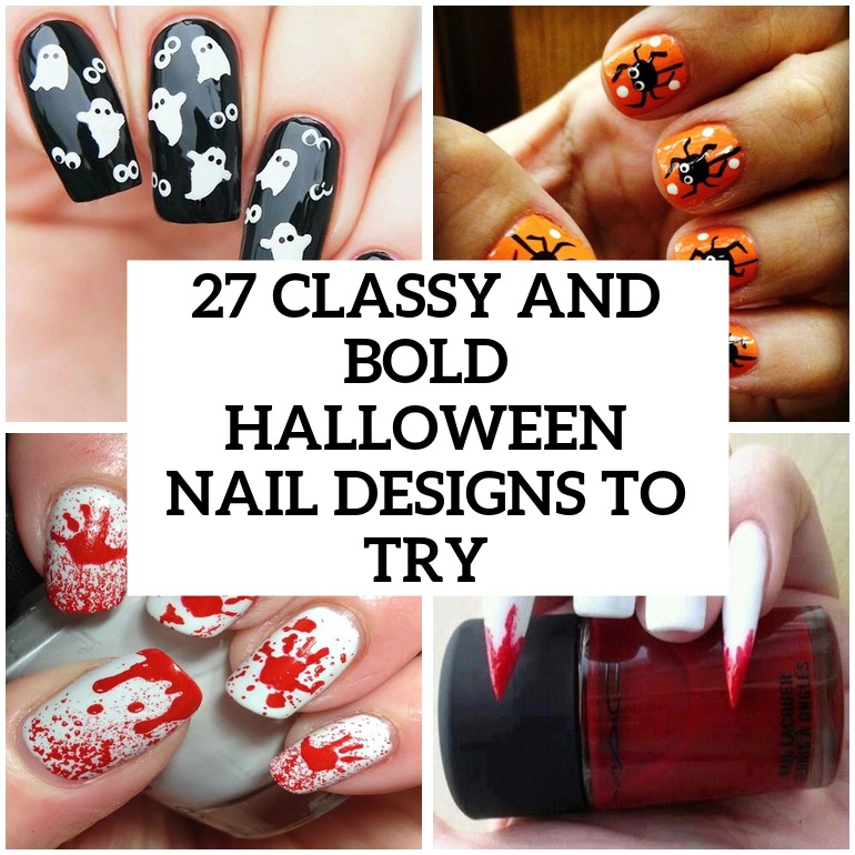 classy and bold halloween nail designs to try cover