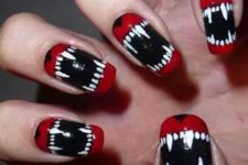 28 spooky monster nails with teeth