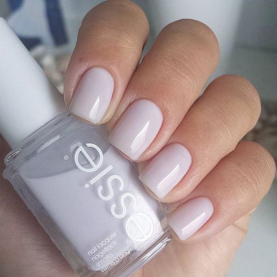 icy blush manicure is great for any occasion