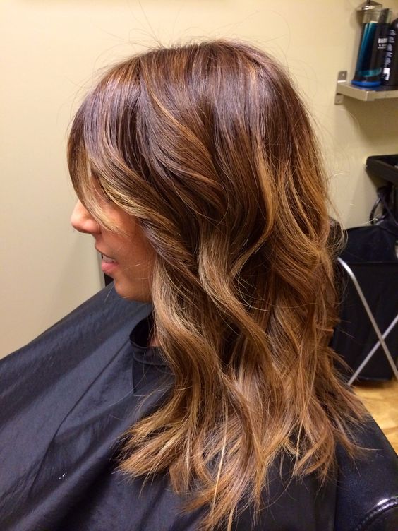 chestnut hair color with honey tones