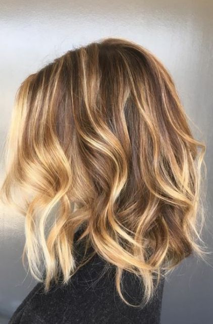caramel blonde highlights for brown hair