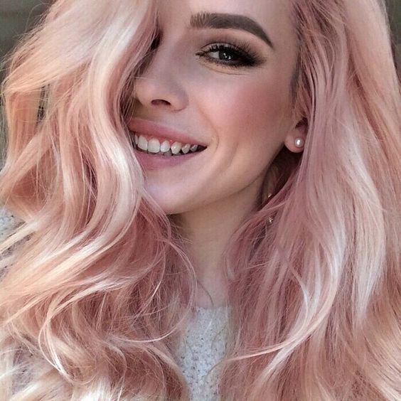 blond hair with pink highlights