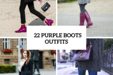 22 Stunning Purple Boots Outfits