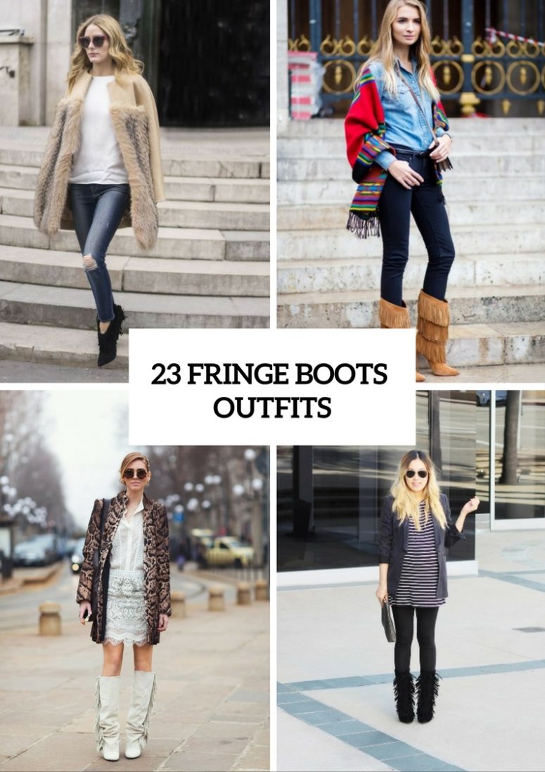 23 Adorable Fringe Boots Outfits For Fashionistas