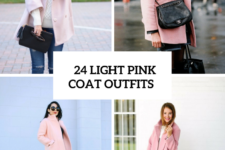 24 Gentle Light Pink Coat Outfits