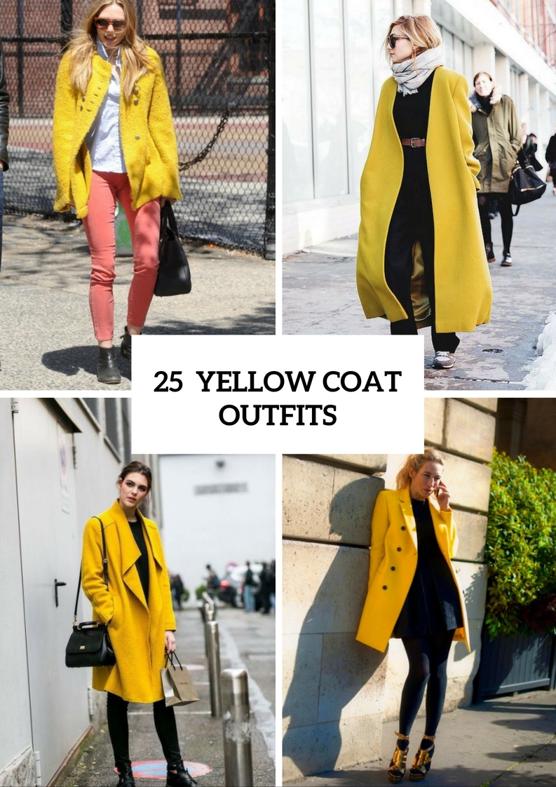 Stunning Yellow Coat Outfits For Fall
