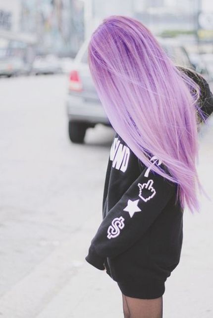 ombre imperial purple hair