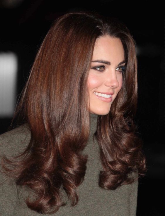 long chestnut brown hair with a lot of volume and curls on the ends is a fantastic solution