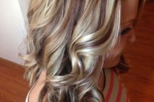 multi-colored highlights on a brown base