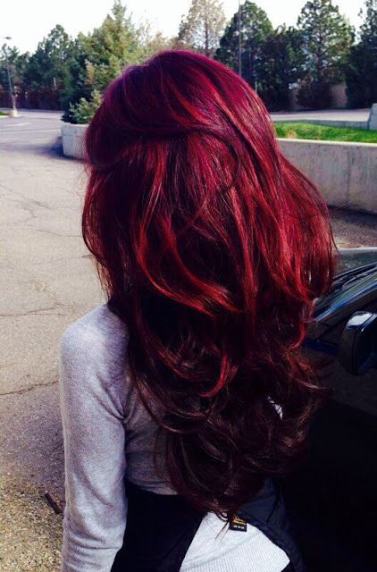 super bold long red hair to make a statement