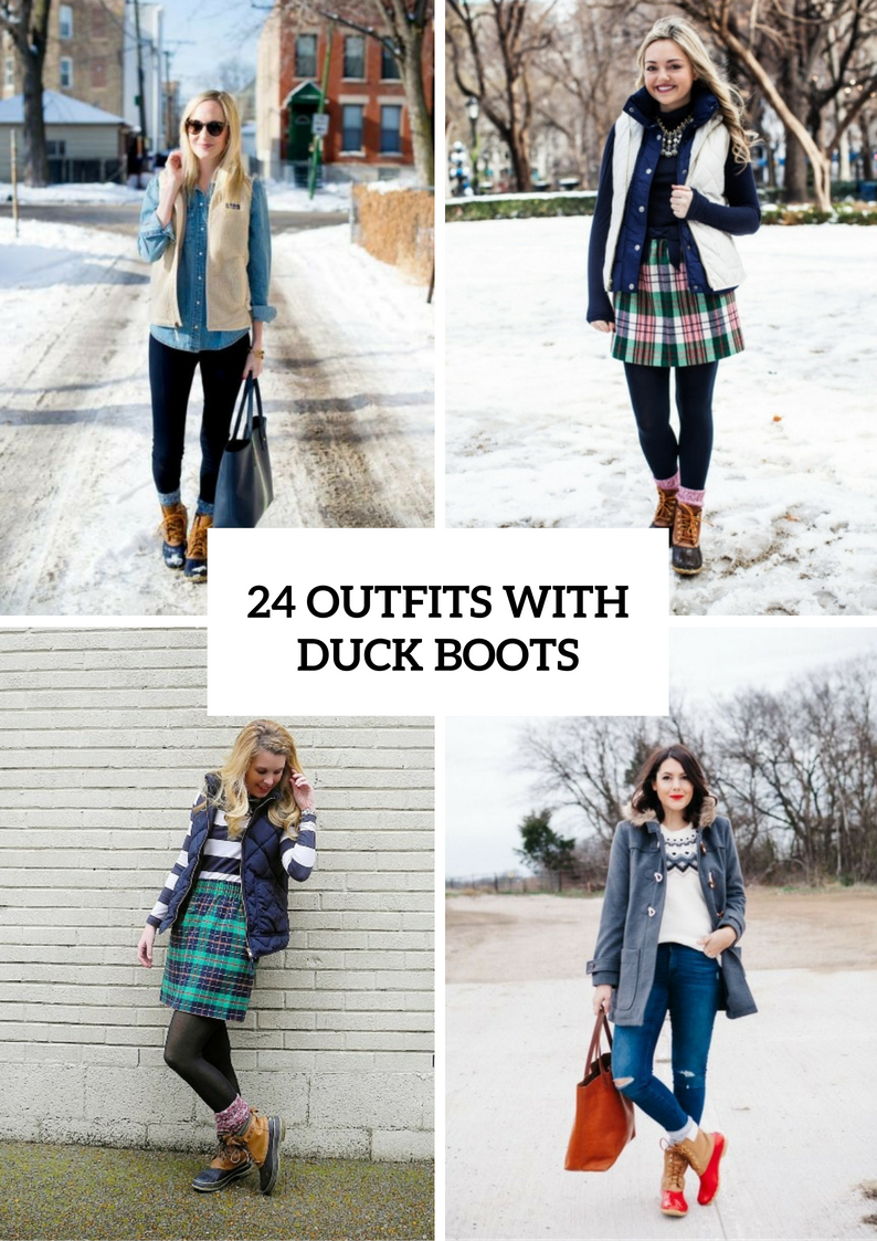 Winter Outfits With Duck Boots