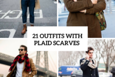 21 Winter Men Outfits With Plaid Scarves