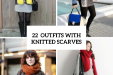 22 Cool Winter Outfits With Knitted Scarves