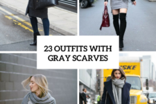 23 Awesome Outfits With Gray Scarves