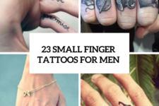 23 Stunning Small Finger Tattoos For Men