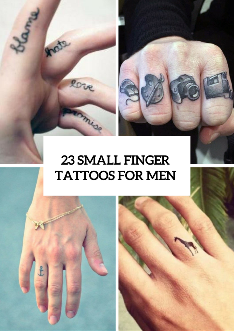 23 Stunning Small Finger Tattoos For Men - Styleoholic