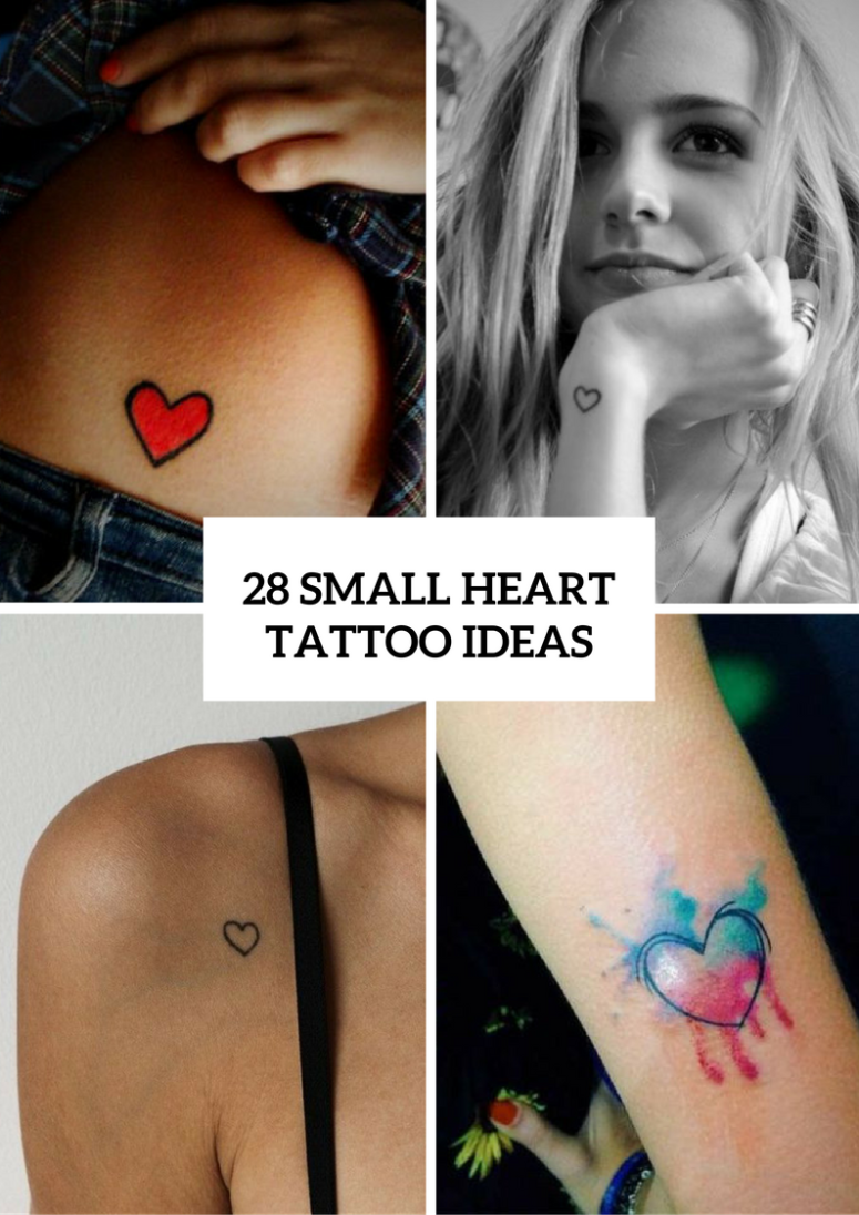 28 Cute Small Heart Tattoo Ideas For Women