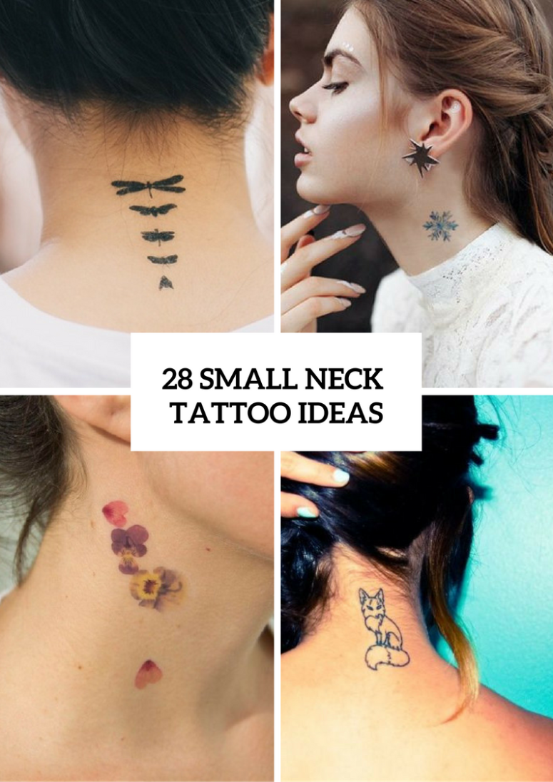28 Incredible Small Neck Tattoos For Women Styleoholic