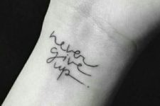 Awesome words tattoo design